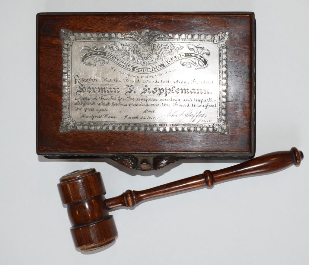 Herman Kopplemann’s Gavel Herman Kopplemann’s Gavel