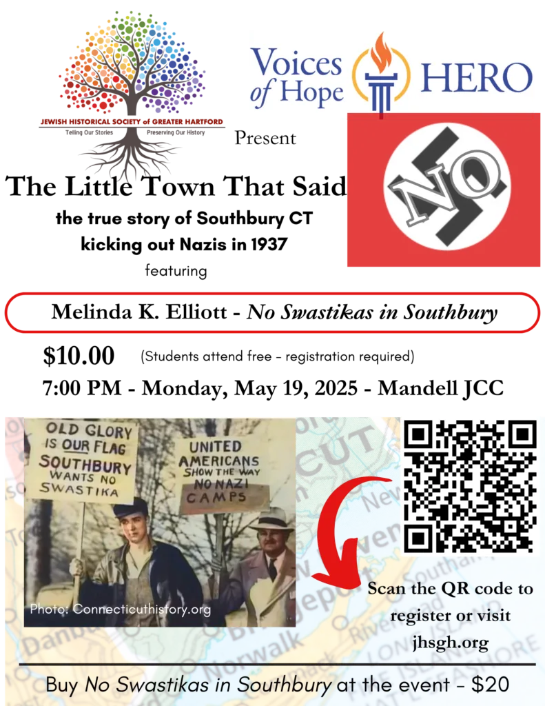 No Swastikas in Southbury Author Event No Swastikas in Southbury Author Event