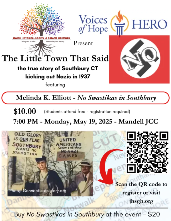 No Swastikas in Southbury Author Event No Swastikas in Southbury Author Event